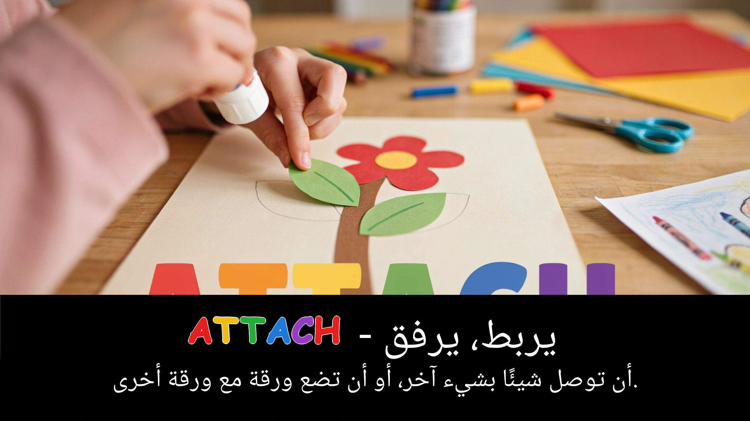 Arabic Illustration for attach